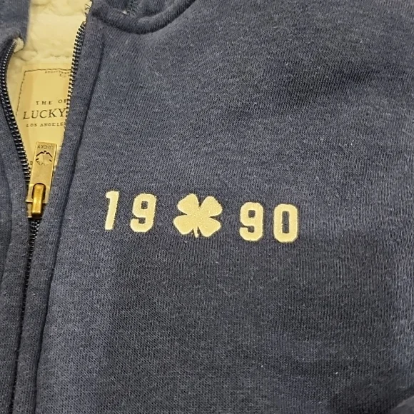 Lucky fleece zipper up sweatshirt - Picture 3 of 7